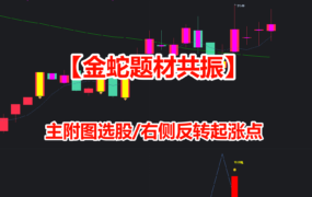 【金蛇题材共振】主附图选股/右侧反转起涨点手机电脑通用无未来函数