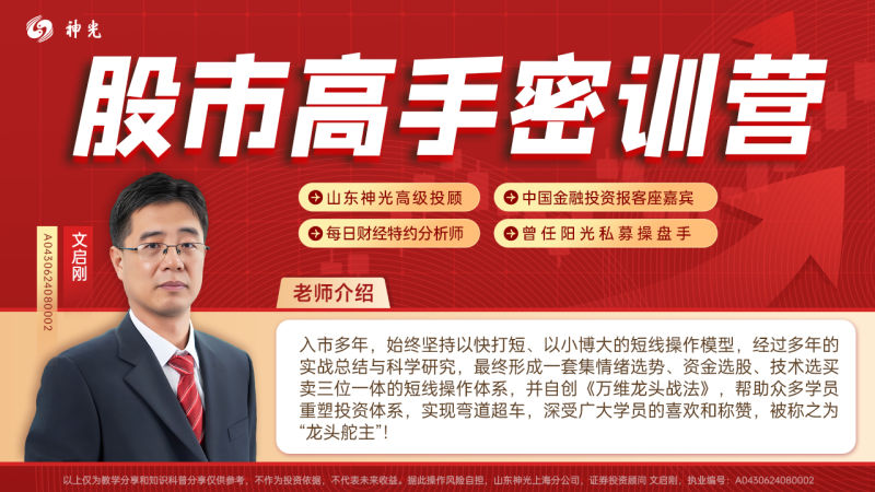 2025神光文启刚万维龙头战法股市高手密训营（系统课＋小班课+日报+指标）包更新